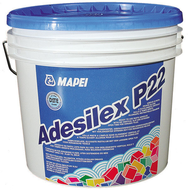 COLLA ADESIVO IN PASTA PER PIASTRELLE CERAMICHE MATTONI ADESILEX P22 MAPEI KG 5