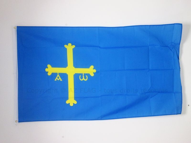 BANDIERA ASTURIE 150x90cm - BANDIERA PRINCIPADO DE ASTURIAS IN SPAGNA 90 x 150 c
