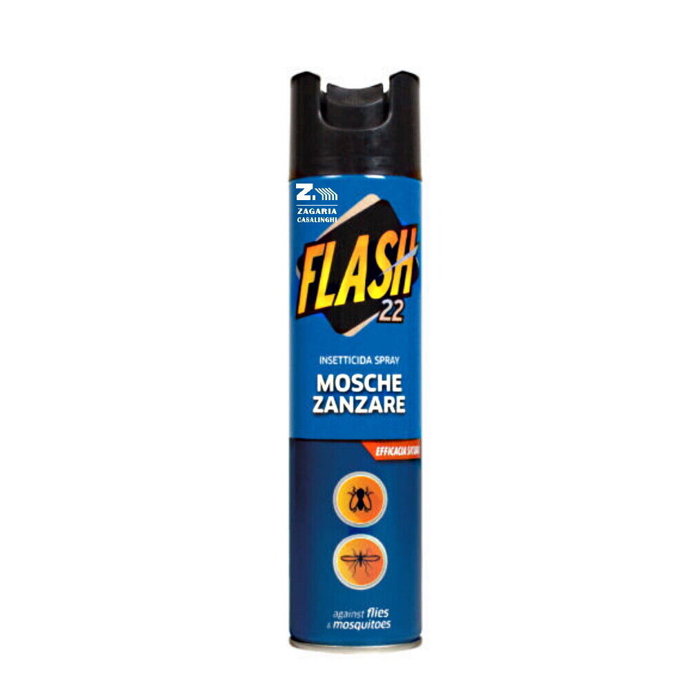 INSETTICIDA SPRAY PER MOSCHE E ZANZARE 400 ML EFFICACIA SICURA USO DOMESTICO