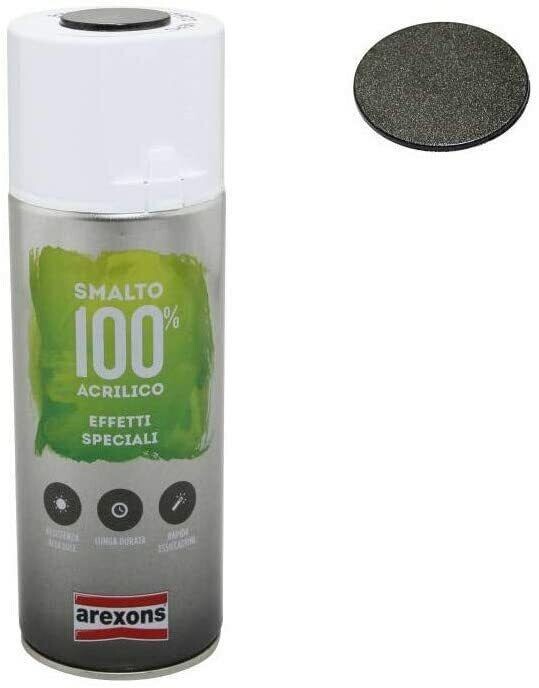 BOMBOLETTA SMALTO SPRAY 100% ACRILICO EFFETTO DIAMANTATO 3708 NERO AREXONS
