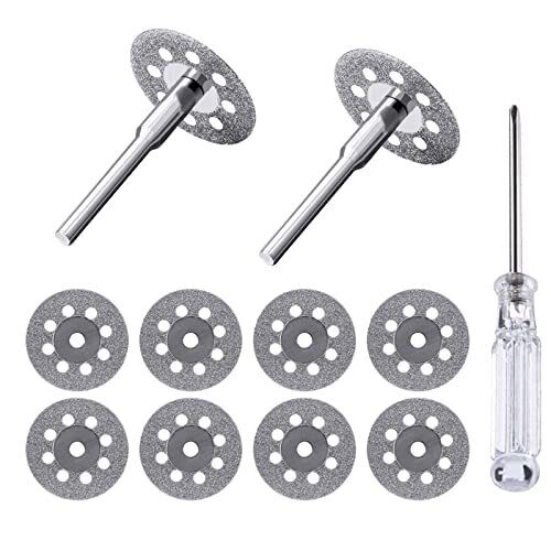 Disco Da Taglio Diamantato, 10 Pezzi 22mm Mini Disco Diamantato Con Disco (T8B)