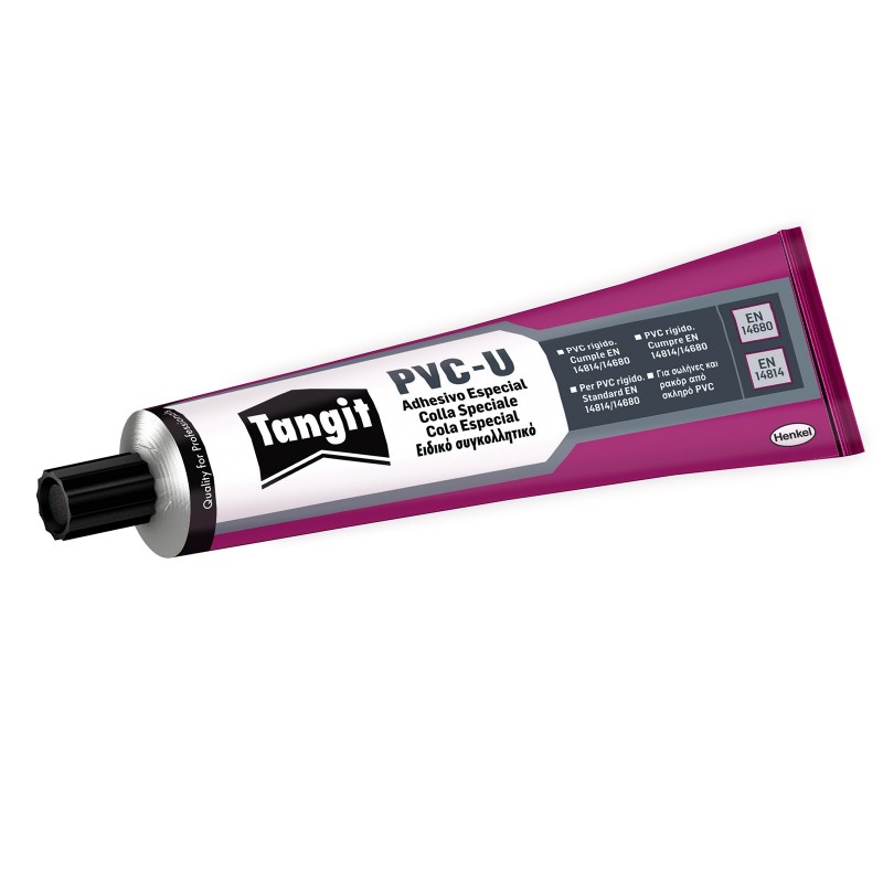 TANGIT - COLLA SPECIALE a presa rapida per tubi e raccordi in PVC-U PLUS 125gr