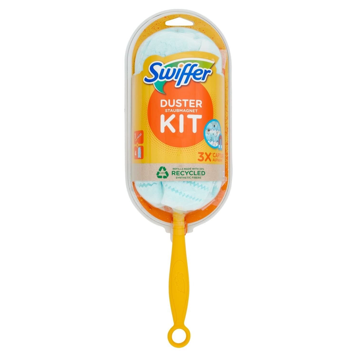 Swiffer DUSTER KIT manico piumino spolverino elettrostatico spolverare polvere