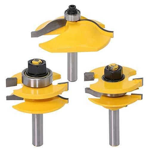 APLUS Set di 3 frese superiori, Ogee Rail & Ogee Raised Panel [8 mm], (b9B)