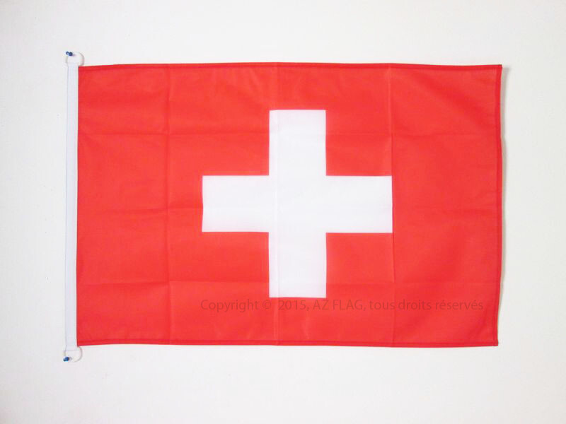 BANDIERA SVIZZERA 90x60cm per esterno - BANDIERA SVIZZERA 60 x 90 cm - Nuova