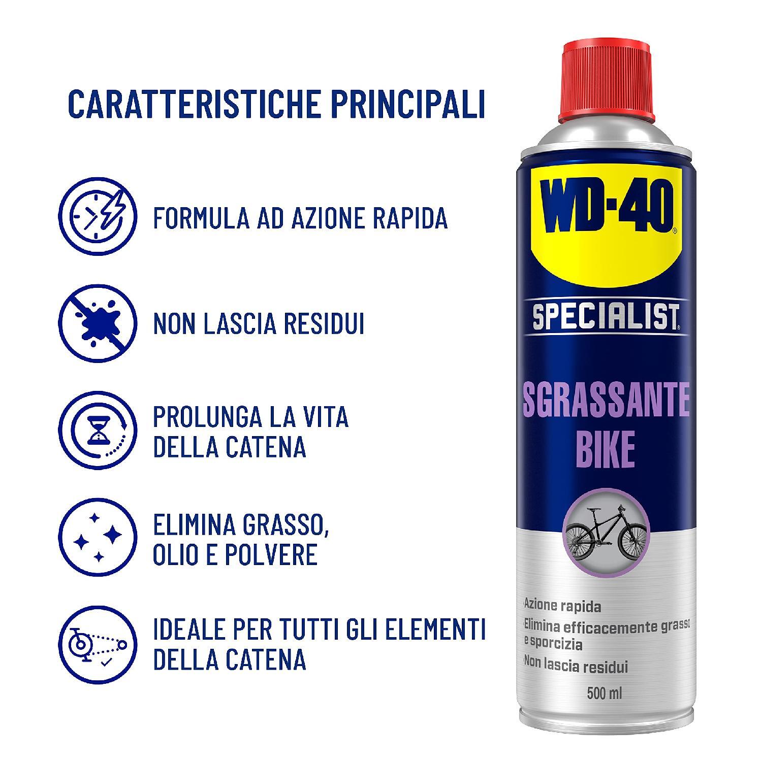 WD 40 Sgrassatore Spray ml 500 Bike Wd40 - 39704-39804