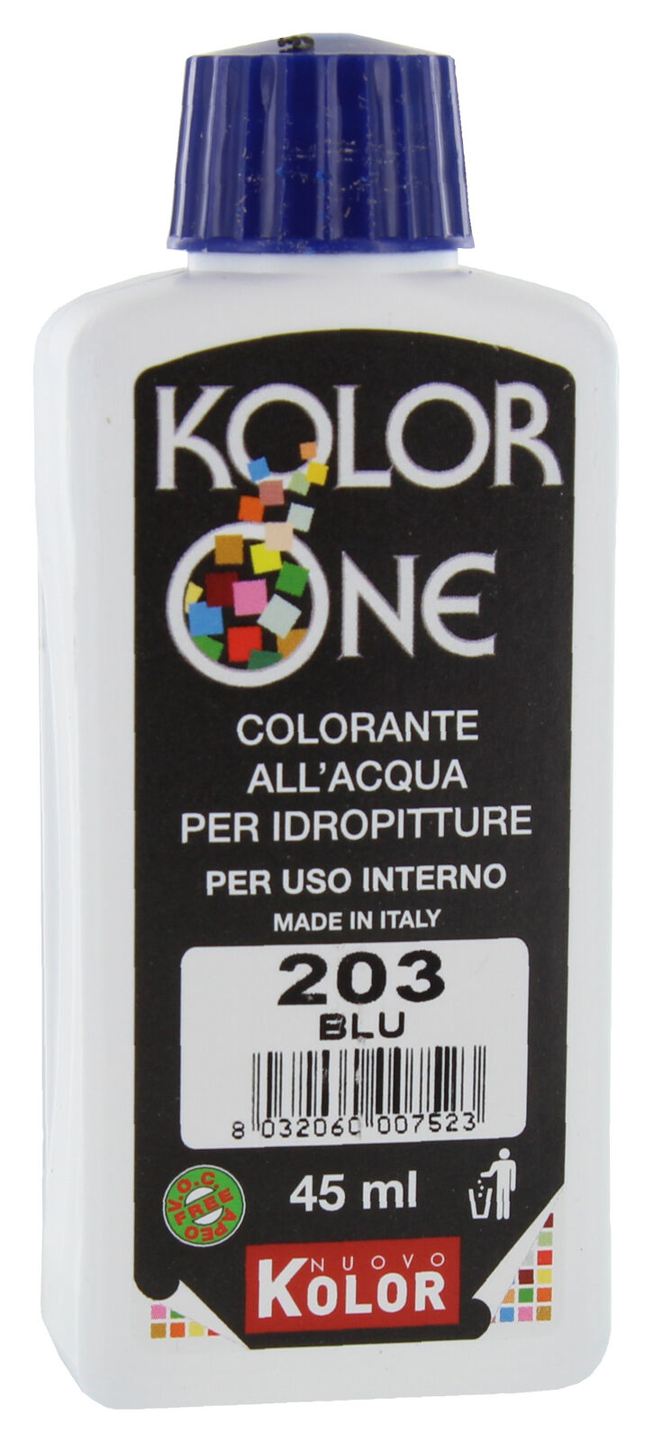 27804   Q.TA'. 12 COLORANTE KOLOR ONE ML.45 N.203 BLU