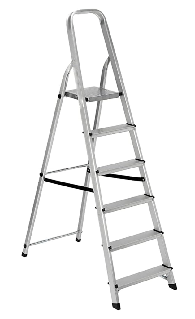 NG NICCOLAI SCALA DOMESTICA IN ALLUMINIO PORTATA MAX 150 KG (6 GRADINI)