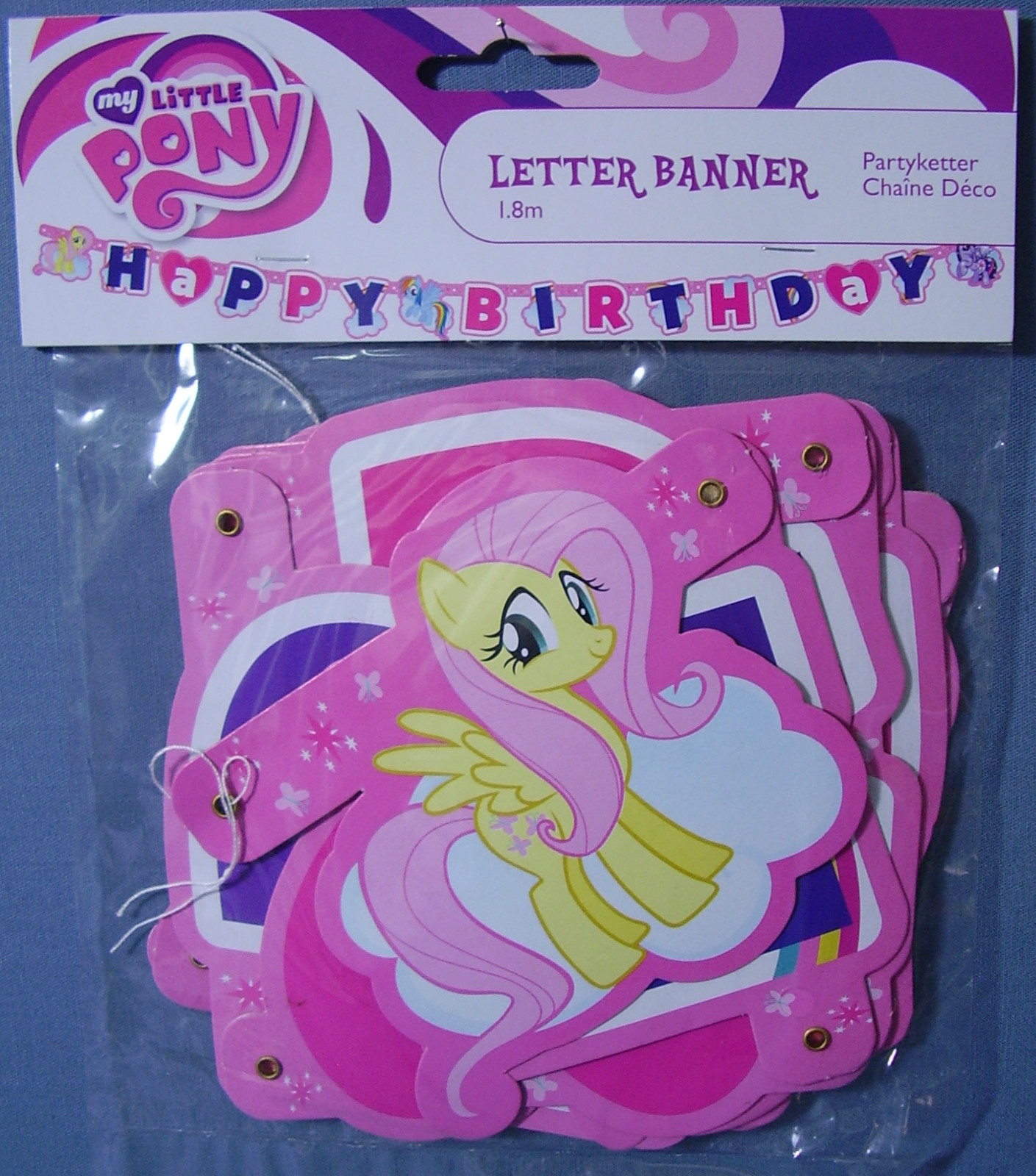 MY LITTLE MINI PONY STRISCIONE FESTONE SNODATO HAPPY BIRTHDAY FESTA PARTY