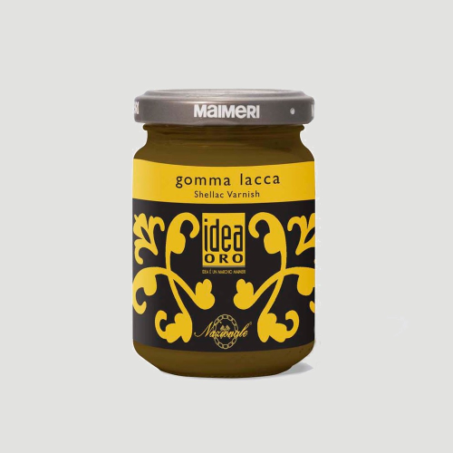 Gomma lacca finitura per doratura  125ml idea oro maimeri