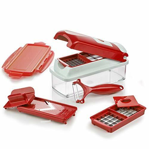 Genius Nicer Dicer Smart, 9 Pezzi, Tagliare, cubetti, affettare, pelare, (a7m)