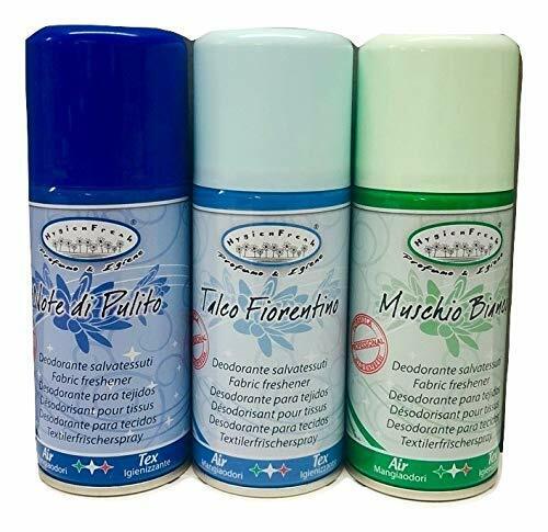 Profumo Deodorante Tessuti Abiti Tende DIVANI Speciale Muschio Note Talco 150 ml