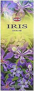 Incenso HEM IRIS 6 x 20 g Hexa Incensi Stick Bastoncini Esagonale Fiore Fiori