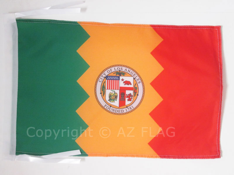 BANDIERA LOS ANGELES 45x30cm - BANDIERINA CITTÀ DI LOS ANGELES - CALIFORNIA 30 x