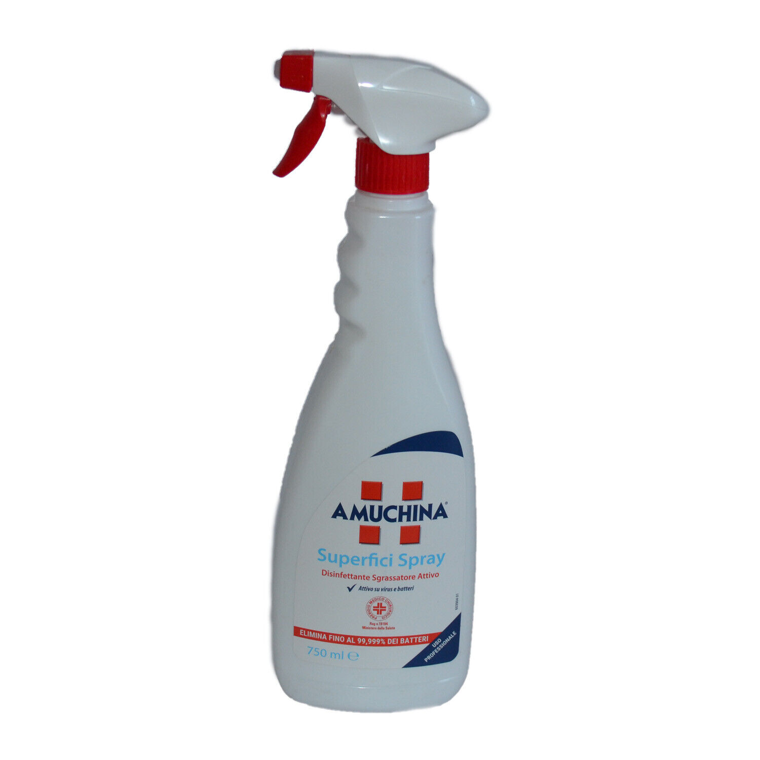 Amuchina superfici igienizzante spray 750 ml uso professionale presidio medico
