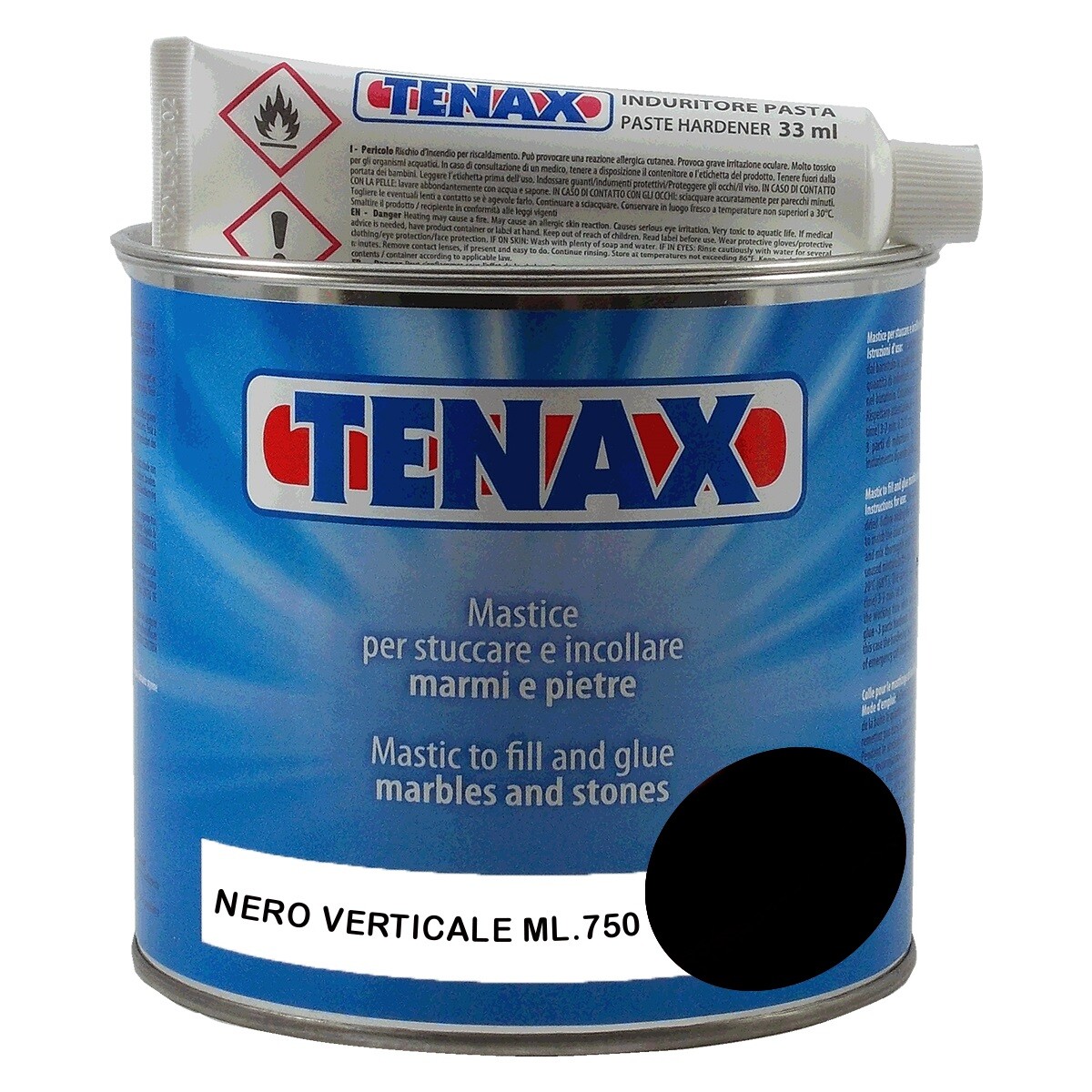 TENAX Mastice Stucco per marmo nero verticale ML.750 Mastic Tenax Vertical Black
