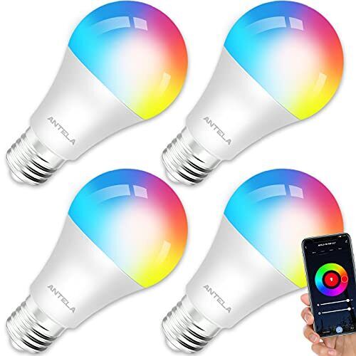 ANTELA Lampadine LED Alexa Inteligente WiFi, Dimmerabile Lampadina Smart (X9n)