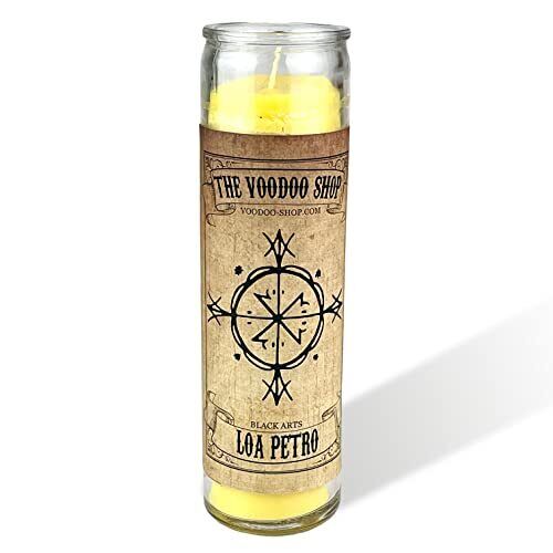 The Voodoo Shop Candela in vetro Loa Petro Black Arts | The Voodoo Shop (K3W)