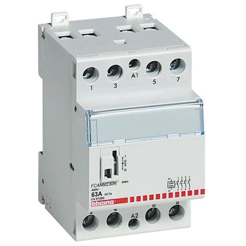 BTICINO FC4A6/230N CONTATTORE 63A MODULARE 4 CONTATTI NA 400V BOBINA 230V