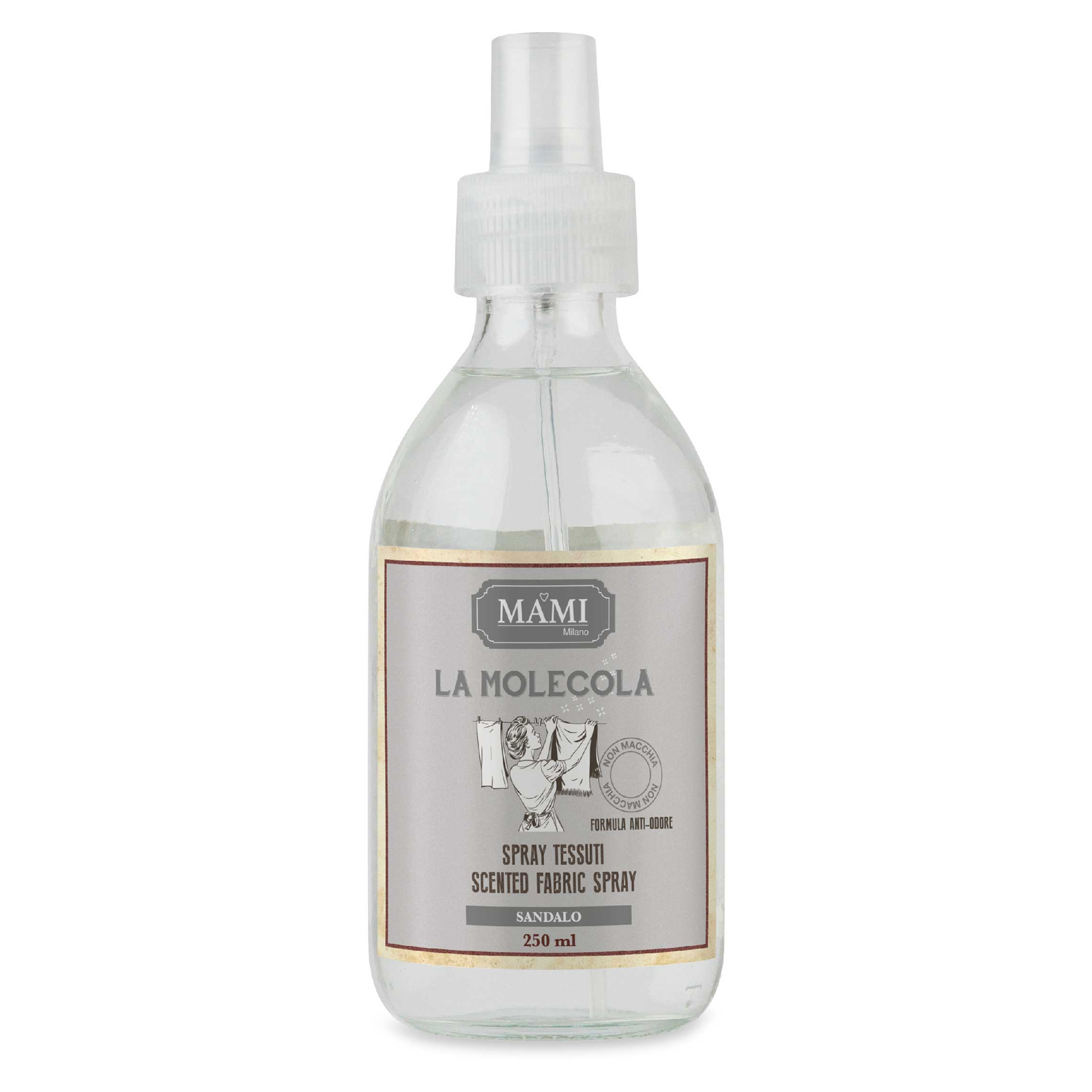 Mami Milano Profumatore spray antiodore per tessuti 250ml "Sandalo" La Molecola