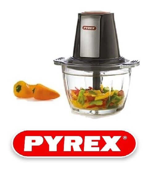 PYREX Mini Chopper Tritatutto Mixer con Lame in Acciaio da 1 Lt Potenza 400W
