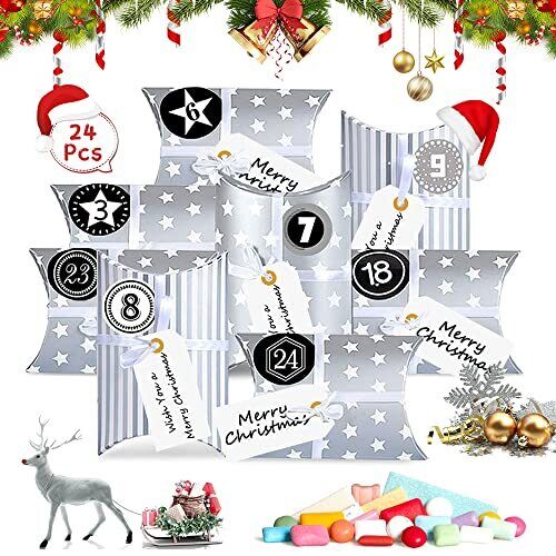 Bluelves 2021 Calendario Avvento,24 Scatole Avvento Calendario+8 (r3S)