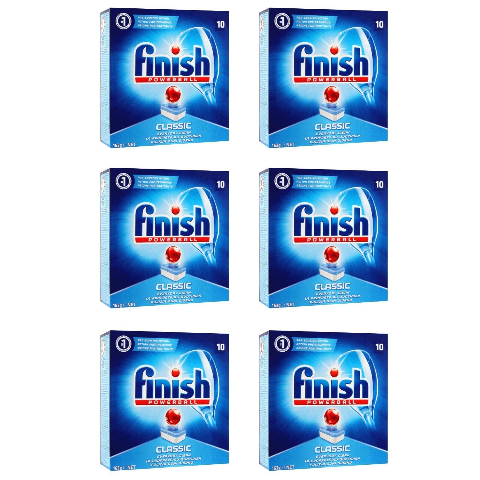 60 tabs FINISH POWERBALL CLASSIC pastiglie per Lavastoviglie detersivo piatti