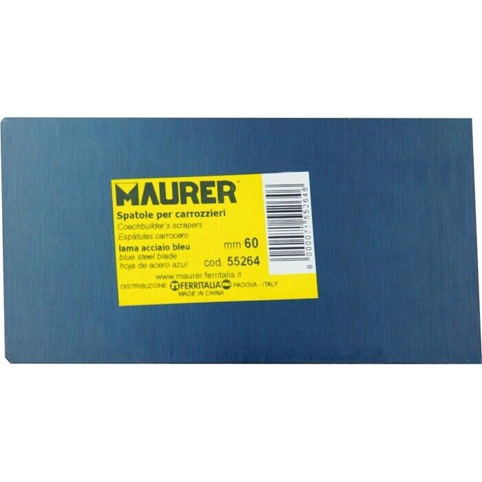 Spatola Rettangolare Lama Blu misura 100 mm Maurer cf. 6 Pz