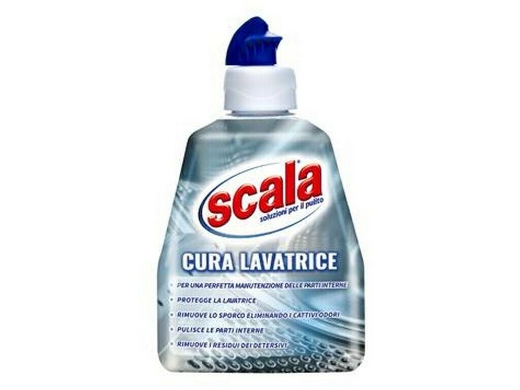 DETERSIVO SCALA LAVATRICE SOLUZIONE PER IL PULITO CURA LAVATRICE 250 ML.