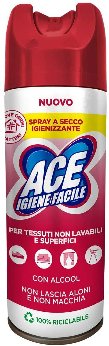 SET da 3 Bottiglie ACE Spray Igienizzante a Secco Maxi Formato - 3 x 300ml