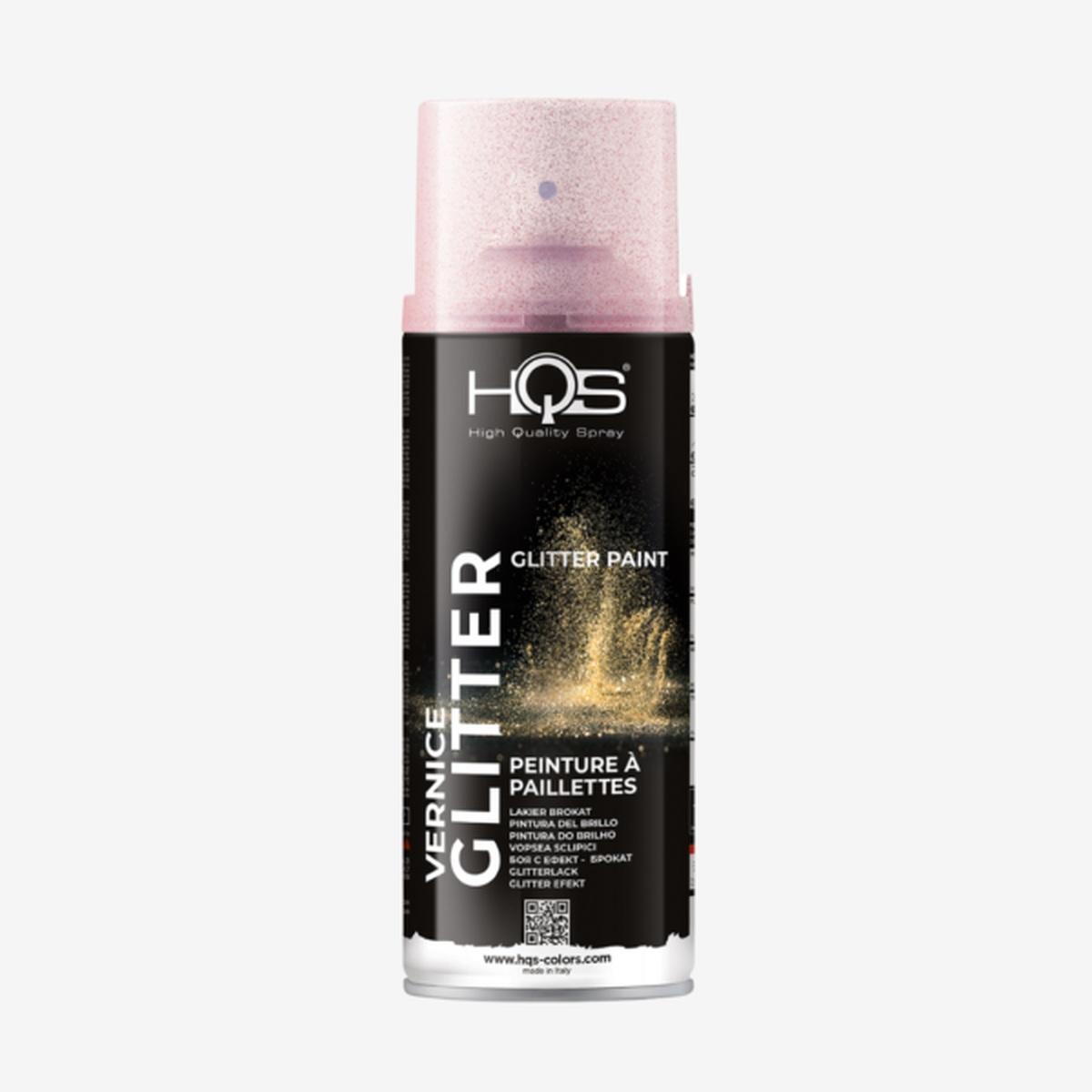 SPRAY EFFETTO GLITTER RED 0,4L - HQS COLORS
