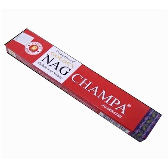 Incenso Golden Nag CHAMPA 12 scatole da 15 gr Meditazione Profumo Yoga Felicità