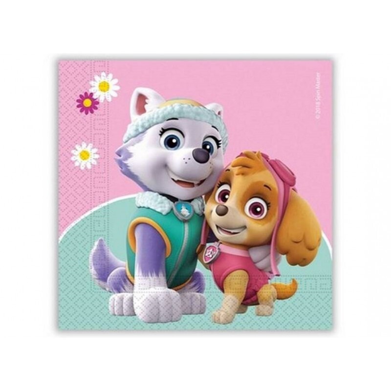Tovaglioli carta Cm. 33x33 - Confezione 20 pezzi - Skye Paw Patrol