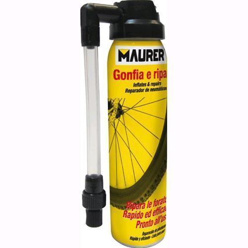 MAURER 96898 Gonfia e ripara spray x forature gomme biciclette cicli bici 100 ml
