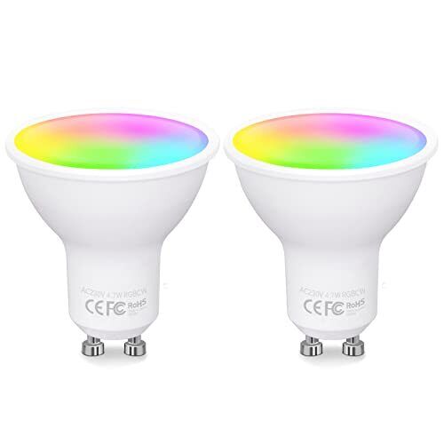 Fitop Lampadine Alexa Inteligente LED GU10 [2022Edition], Dimmerabile (j1o)