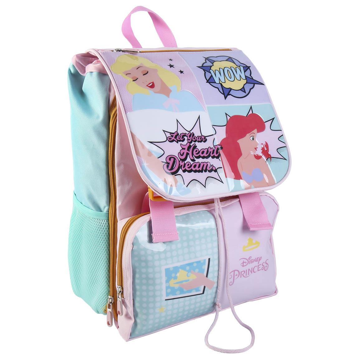 Zaino Scuola estensibile Principesse Disney Acqua