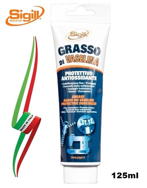 GRASSO DI FILANTE DI VASELINA INODORE PROTETTIVO ANTIOSSIDANTE 125ml "SIGILL"