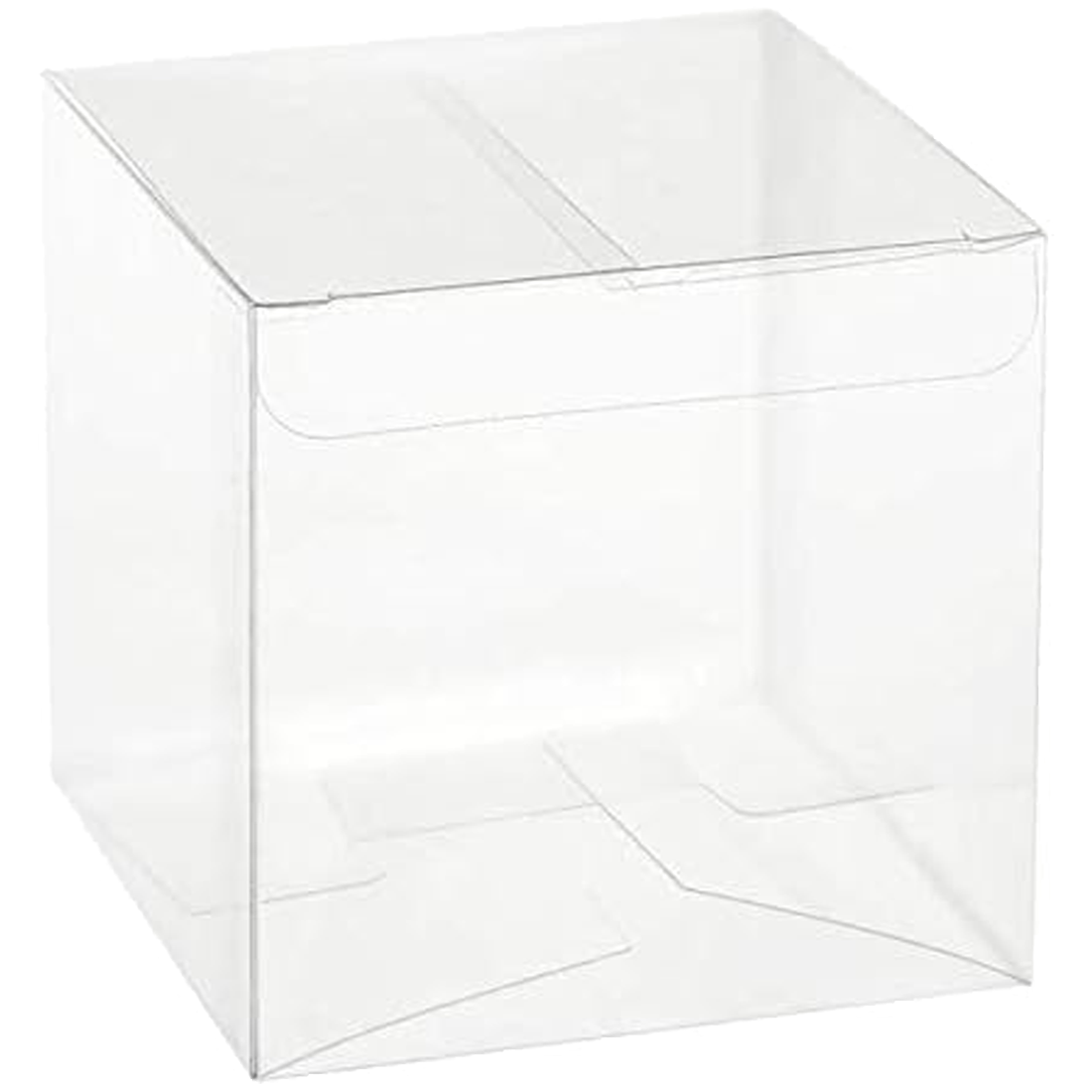 50 SCATOLE BOMBONIERE TRASPARENTI PVC 4x4x4 CM  FCA-PVC17-50(VAR)