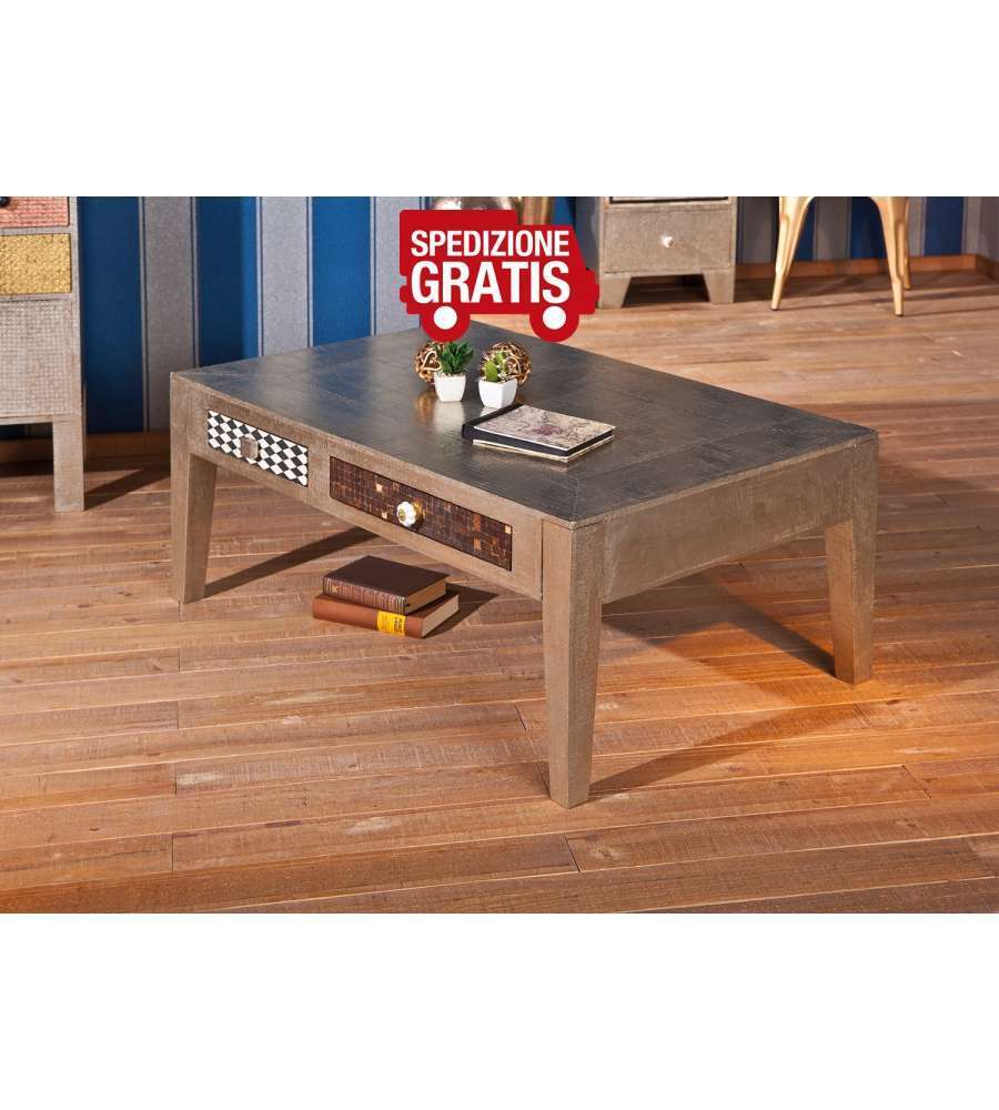Tavolino Noida 110 x 70 x 45 h cm Grigio