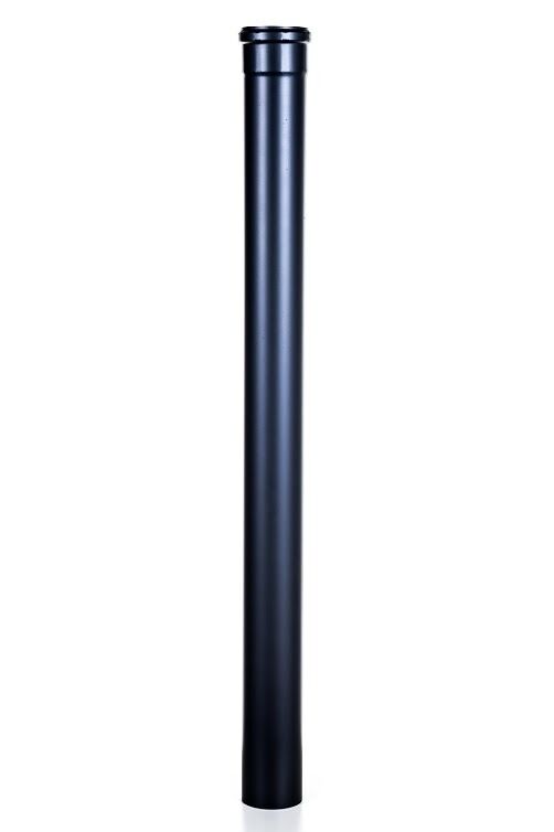 Tubo scarico fumo canna fumaria stufa a pellet acciaio nero 200 cm diametro 80