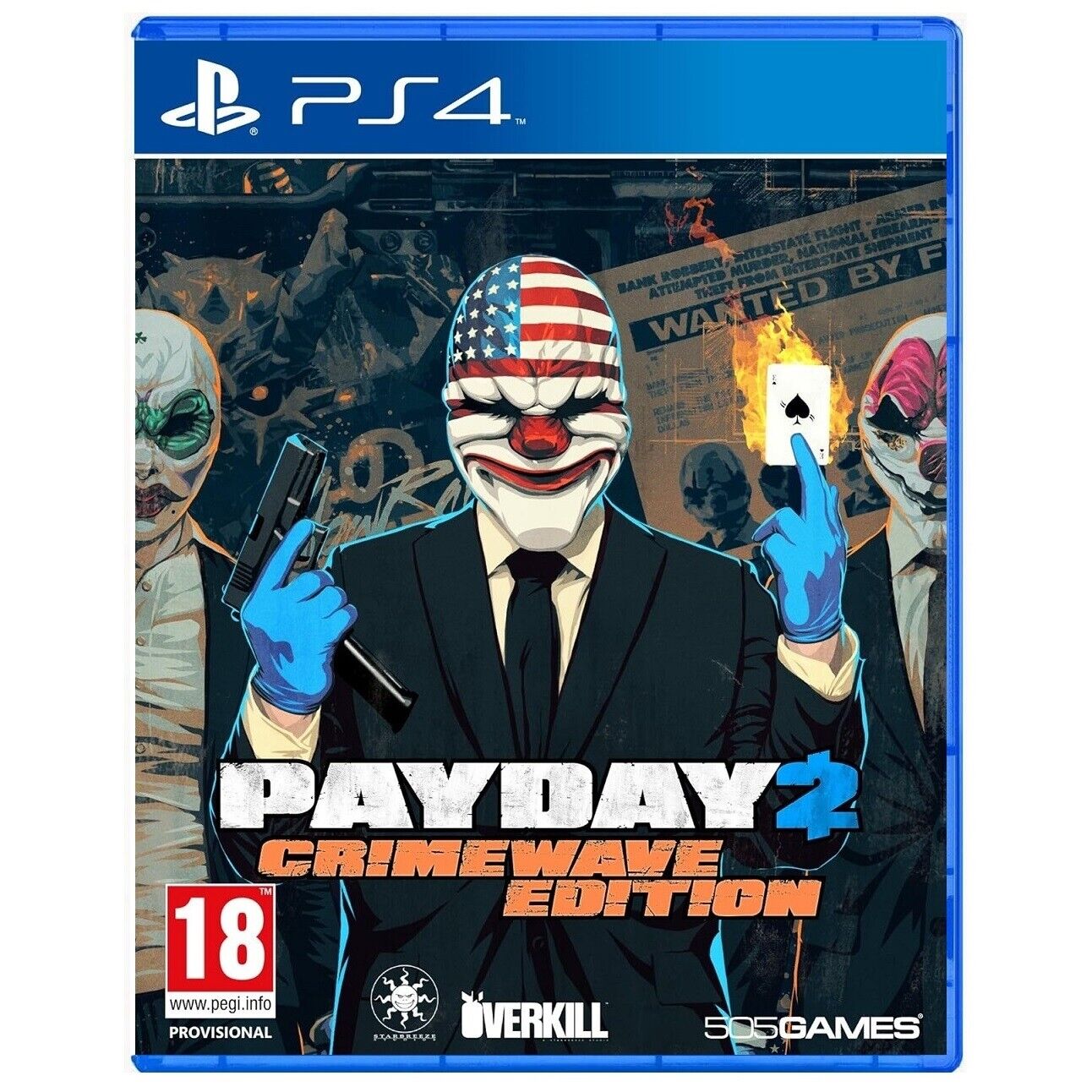 PAYDAY 2 CRIMEWAVE EDITION PS4 GIOCO ITALIANO PLAYSTATION 4 VIDEOGIOCO PAL ITA