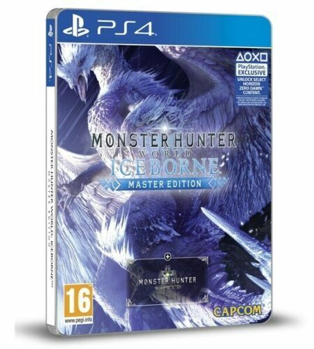 MONSTER HUNTER WORLD ICEBORN - STEELBOOK MASTER EDITION PS4 EU ITALIANO NUOVO