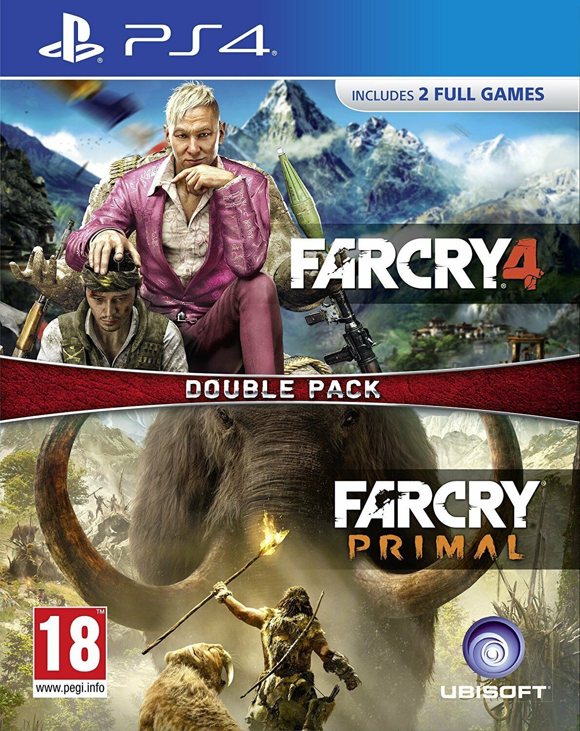 FAR CRY PRIMAL / FAR CRY 4 - DOUBLE PACK PS4 GIOCO ITALIANO NUOVO PLAY STATION 4
