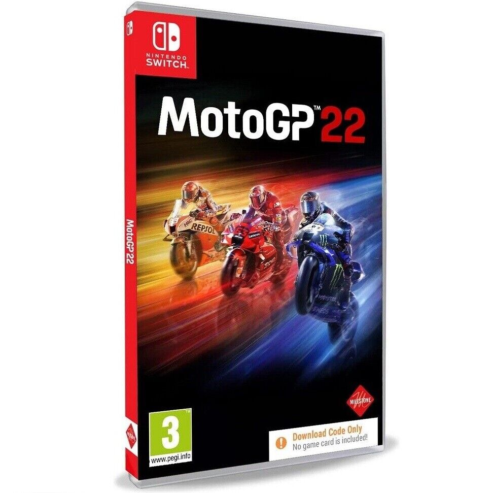 MOTOGP 22 NINTENDO SWITCH GIOCO UFFICIALE 2022 ITALIANO MOTO GP 2022 CODE IN BOX