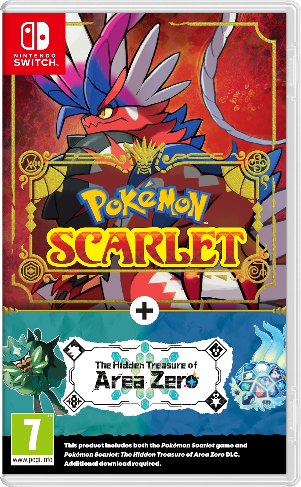 Pokémon Scarlet +The Hidden Treasue of Area Zero DLC Nintendo  (Nintendo Switch)