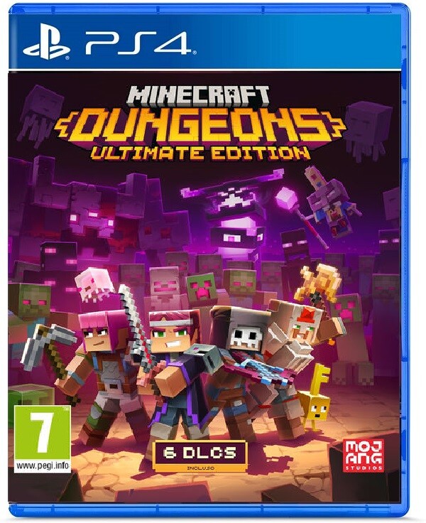 MINECRAFT DUNGEONS ULTIMATE EDITION + DLC PS4 GIOCO PLAYSTATION 4 ITALIANO NUOVO
