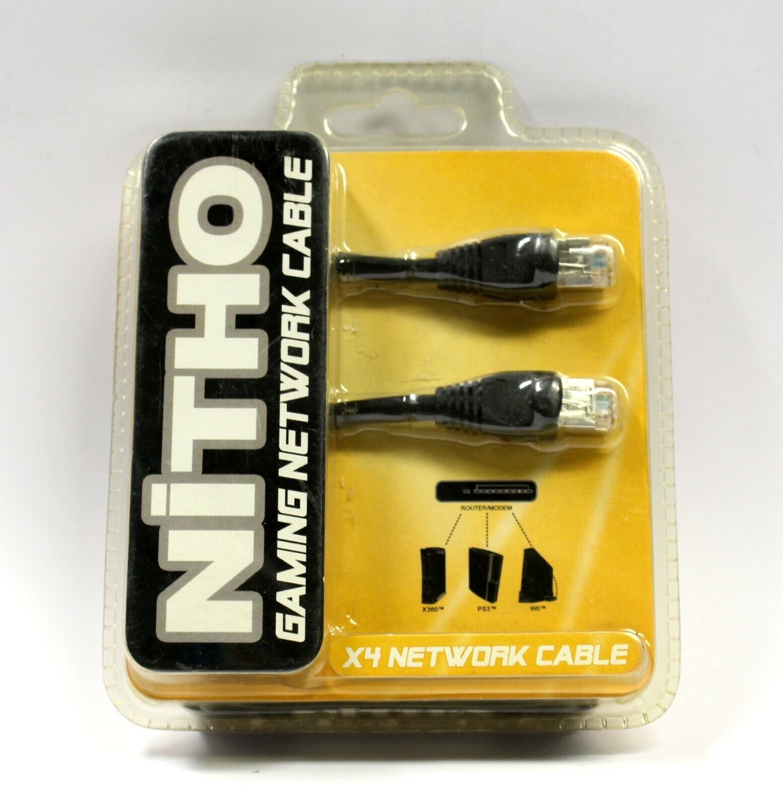 Cavo Rete LAN NITHO GAMING NETWORK CABLE Nuovo XBOX 360 Wii Playstation 3 PS3