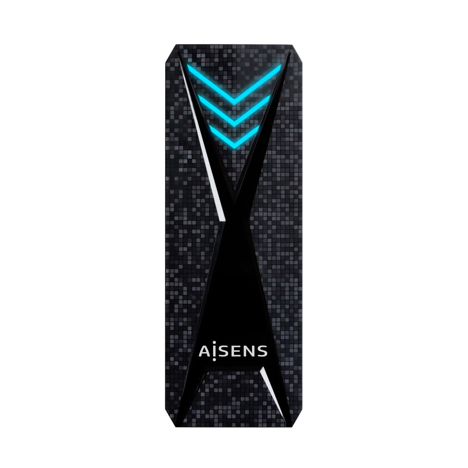 Box Esterno SSD Aisens ASM2-RGB013B M.2 NGFF/NVMe USB-C 3.2 Gen2 illuminazione