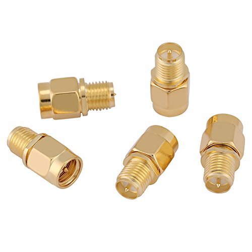5 pezzi SMA maschio a RP-SMA femmina Set adattatore connettore adattatore (b1K)