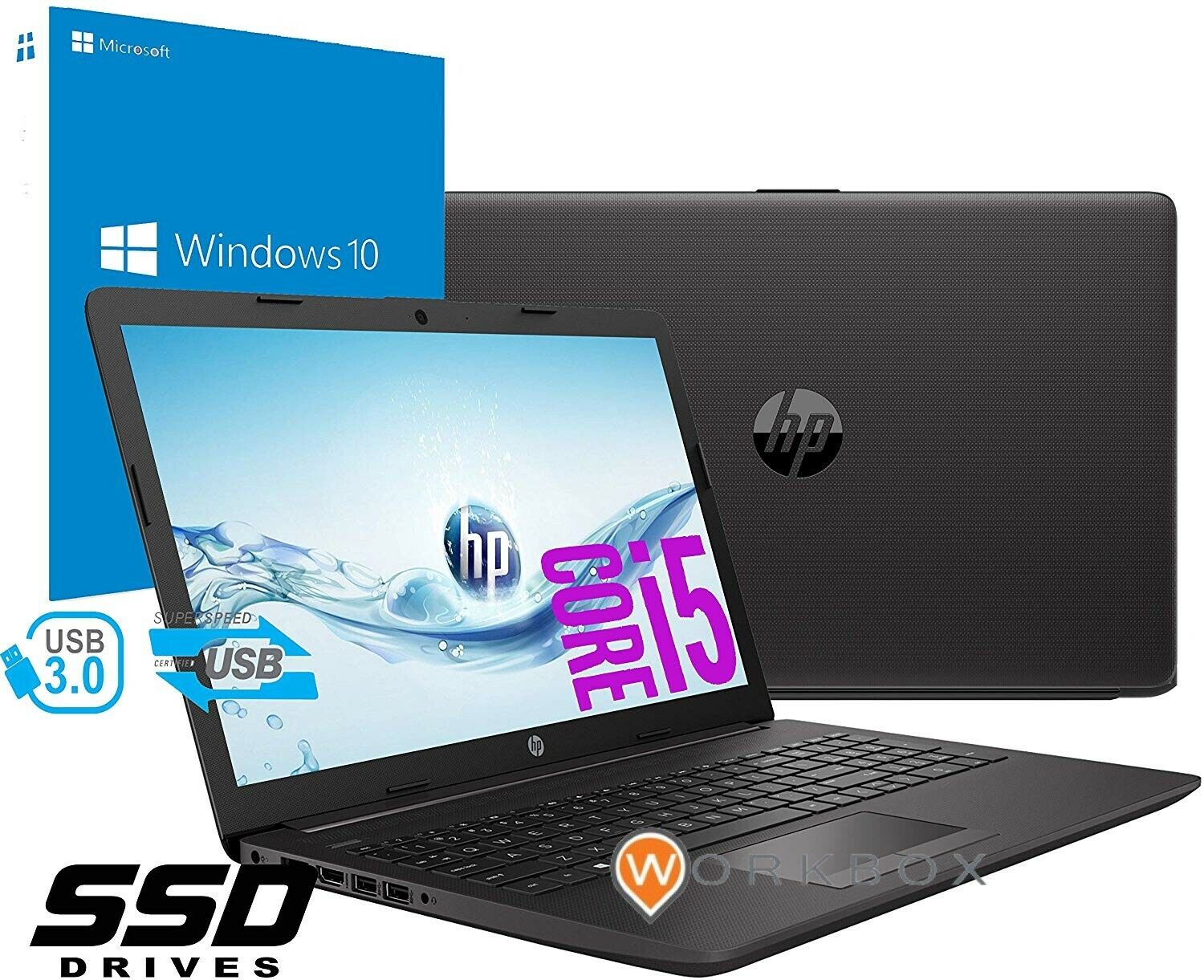 Notebook HP i5 250 G7 Portatile i5-8265U 3,9Ghz 8Gb SSD 240GB Windows 10 PRO